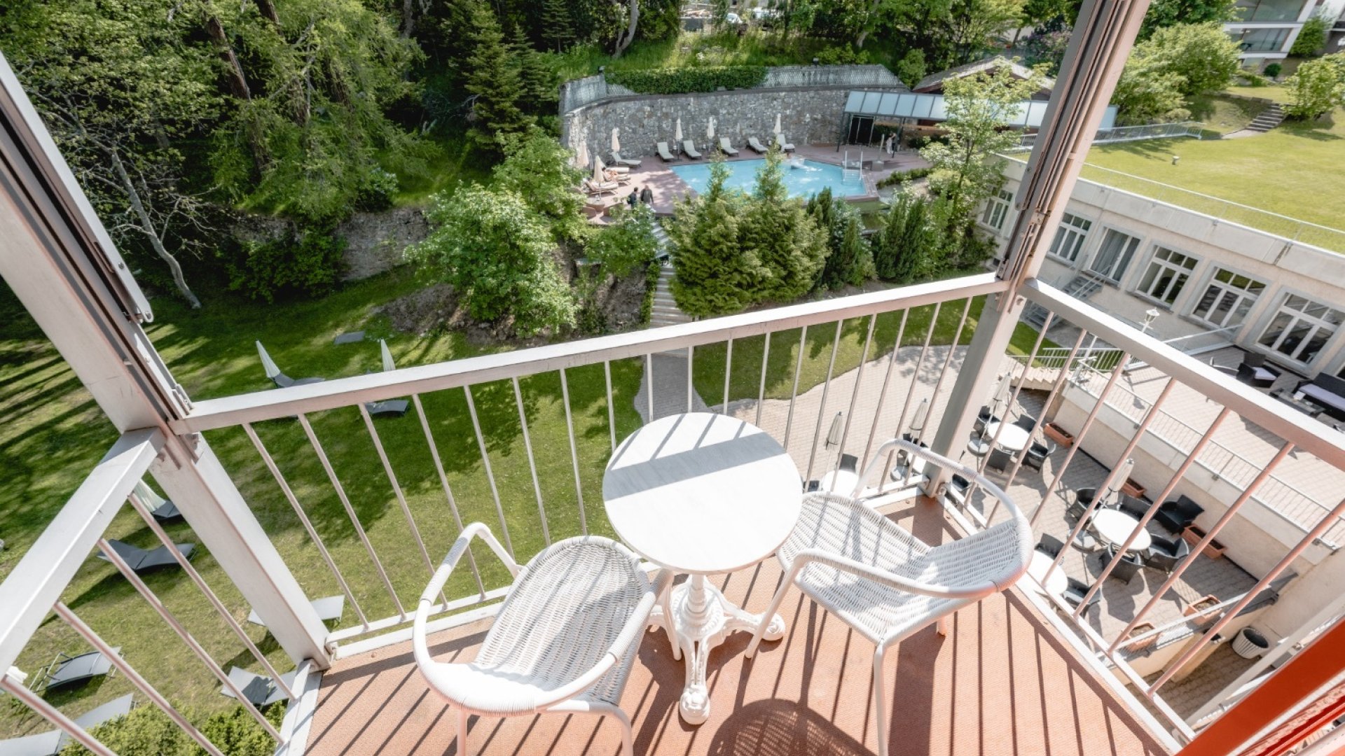 Terrasse Jardin alpin piscine